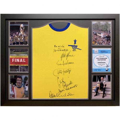 Legendy zarámovaný dres Arsenal FC 1971 Double Winners Signed Shirt (Framed)