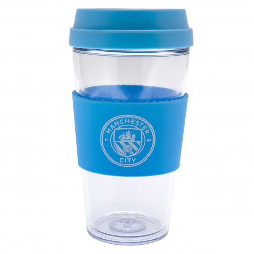 Manchester City cestovní hrnek Clear Grip Travel Mug