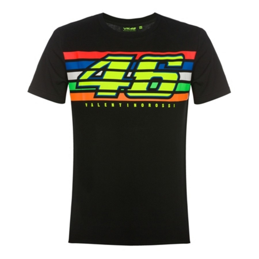 Valentino Rossi pánské tričko black Classic (Stripes) 2019