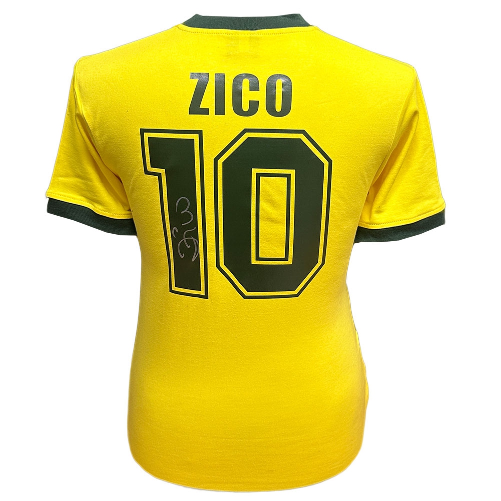 Legendy fotbalový dres Brasil 1982 Zico Signed Shirt