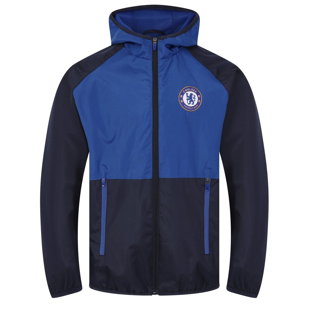 FC Chelsea pánská bunda s kapucí shower navy royal