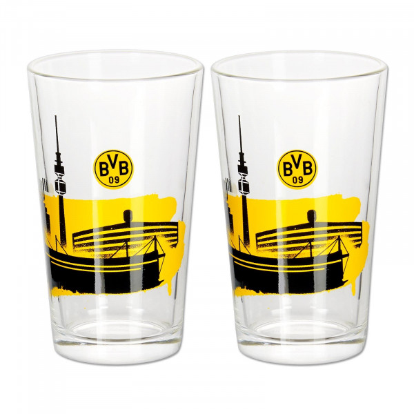 Borussia Dortmund sklenice Skyline 2 pcs