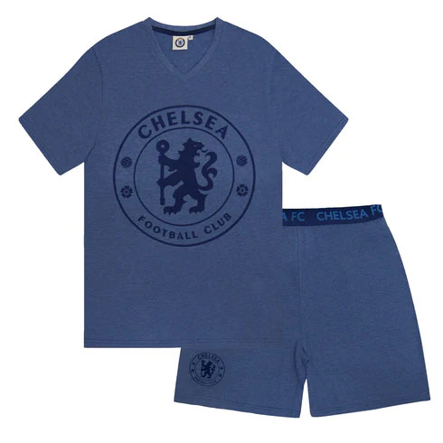 FC Chelsea pánské pyžamo Short Blue Marl