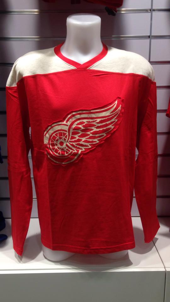 Detroit Red Wings pánské tričko s dlouhým rukávem Long Sleeve Crew 15