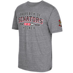 Ottawa Senators pánské tričko CCM Property Block Tri-Blend grey