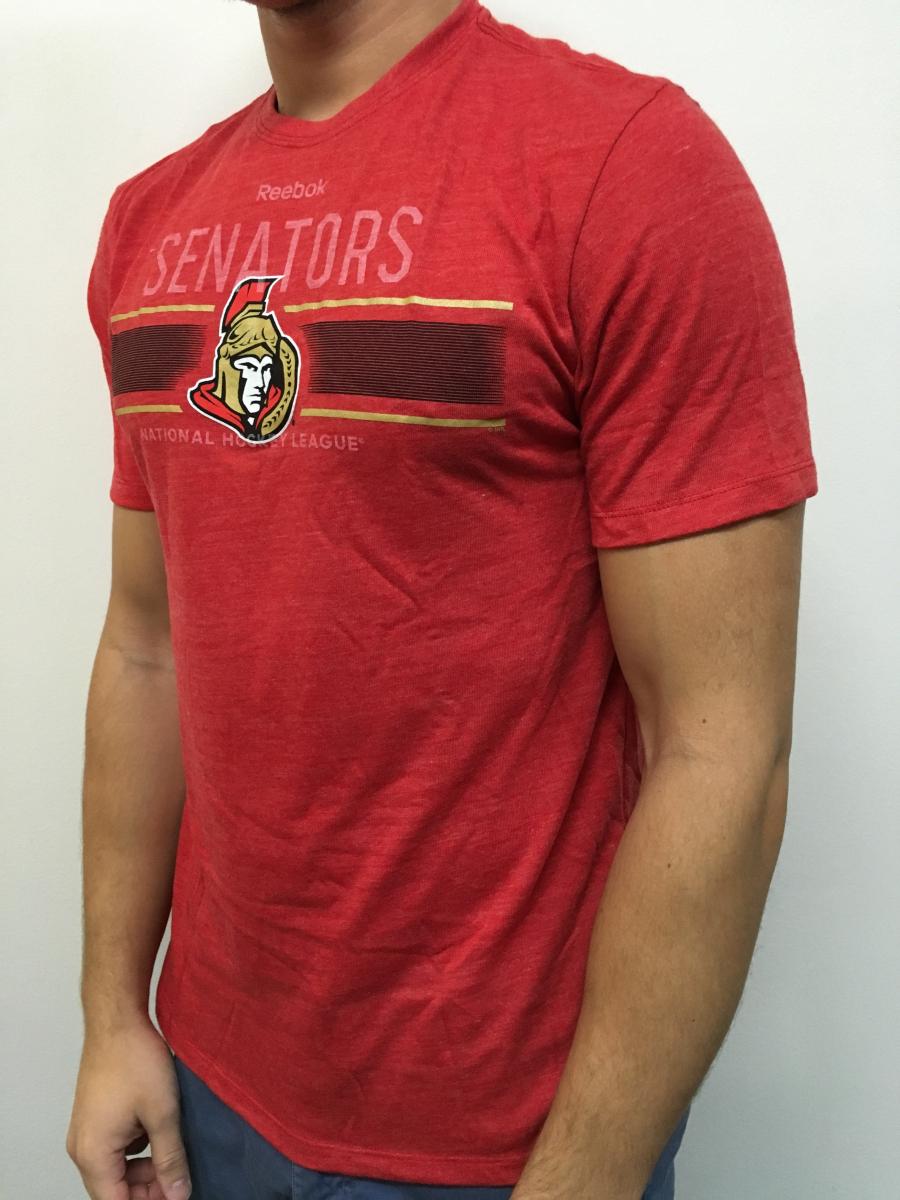 Ottawa Senators pánské tričko Stripe Overlay red