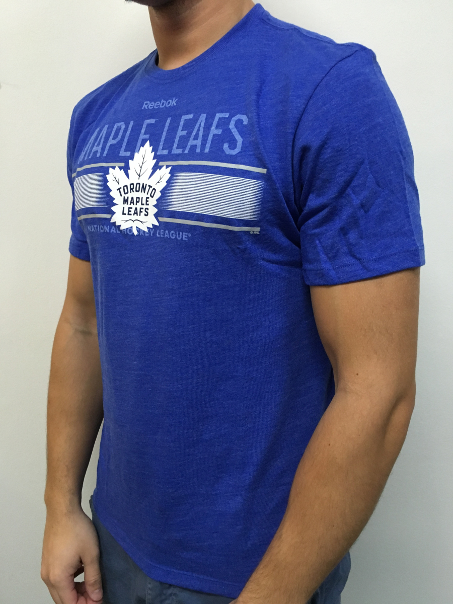 Toronto Maple Leafs pánské tričko Stripe Overlay blue