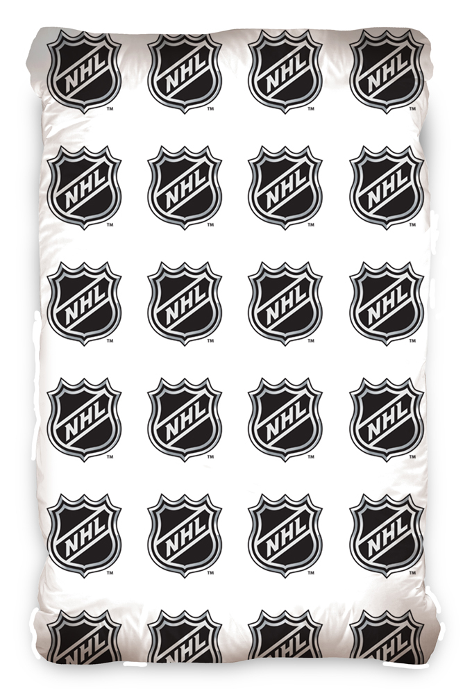 NHL produkty prostěradlo Logo Shield White