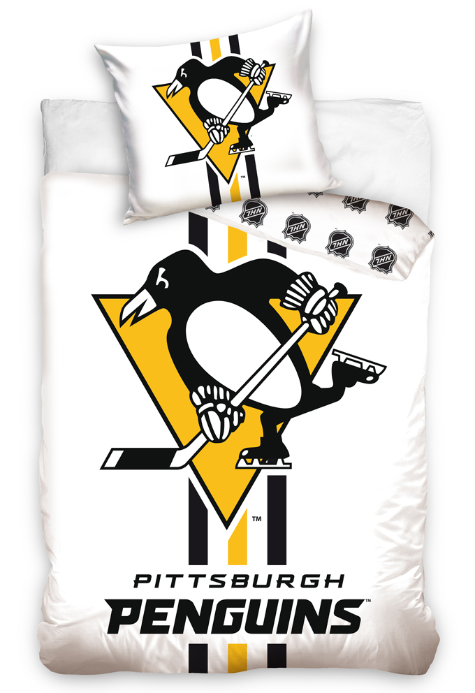 Pittsburgh Penguins povlečení na jednu postel TIP White
