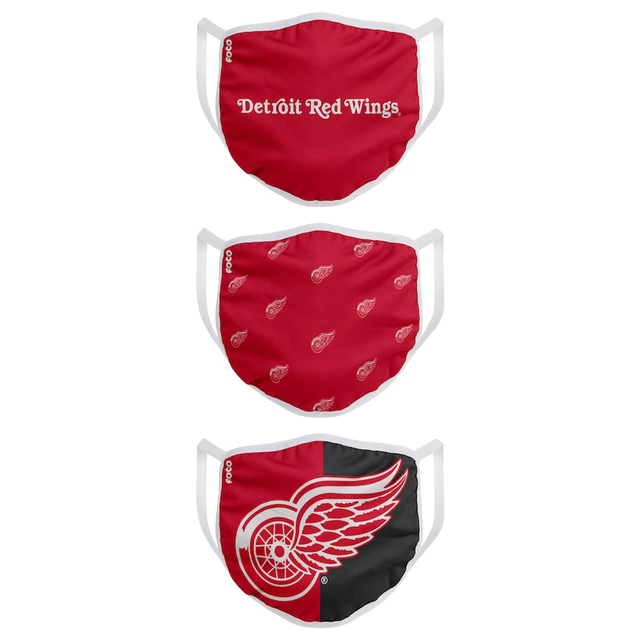 Detroit Red Wings roušky Foco set of 3 pieces EU