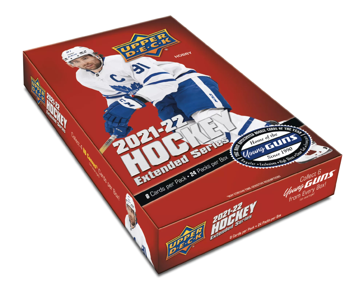 NHL boxy hokejové karty NHL 2021-22 Upper Deck Extended Series Hobby Box