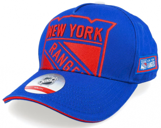 New York Rangers dětská čepice baseballová kšiltovka Big Face blue