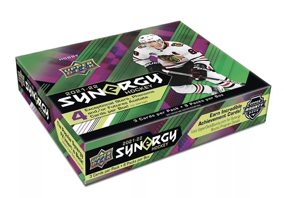 NHL boxy hokejové karty NHL 2021-22 Upper Deck Synergy Hobby Box