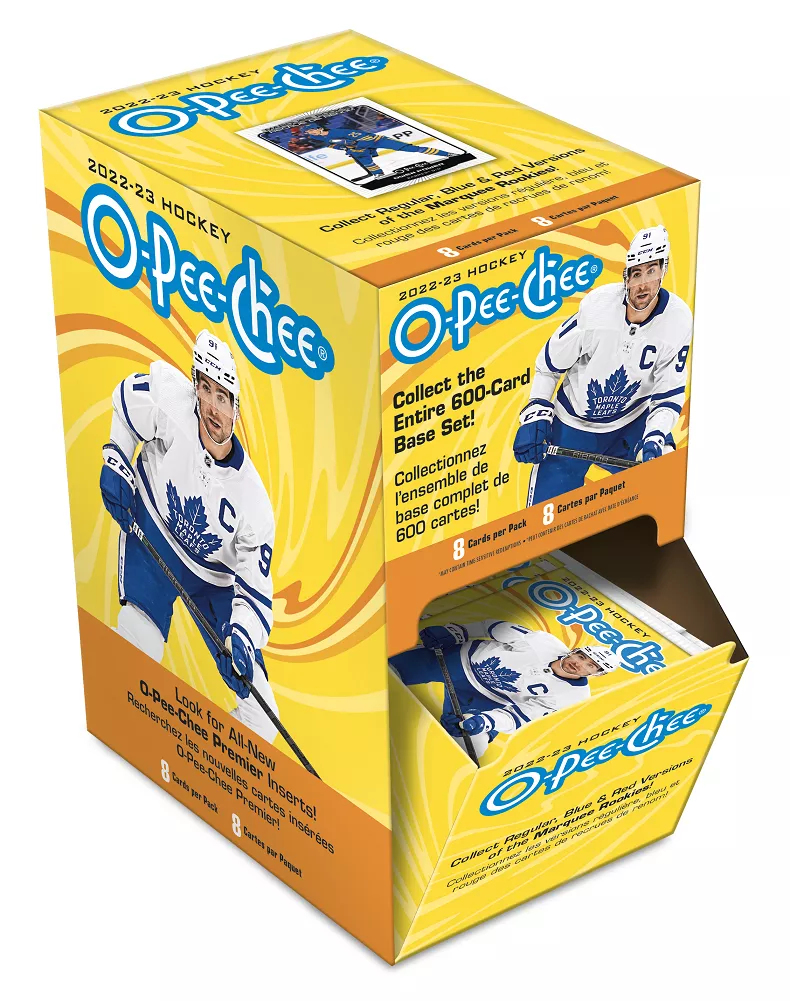NHL boxy hokejové karty NHL 2022-23 O-Pee-Chee Gravity Feed Box