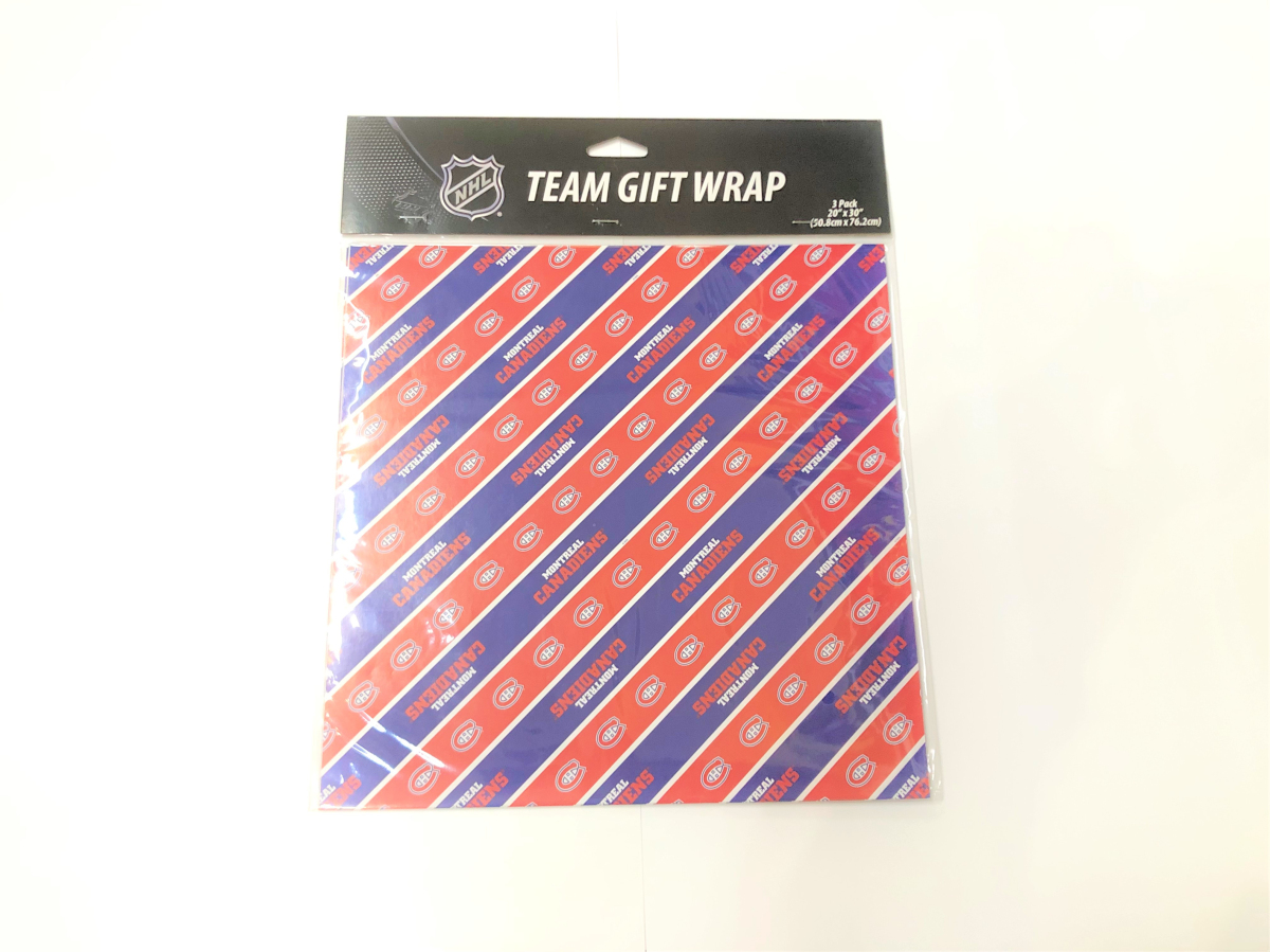 Montreal Canadiens balící papír Gift Wrap 3 pack