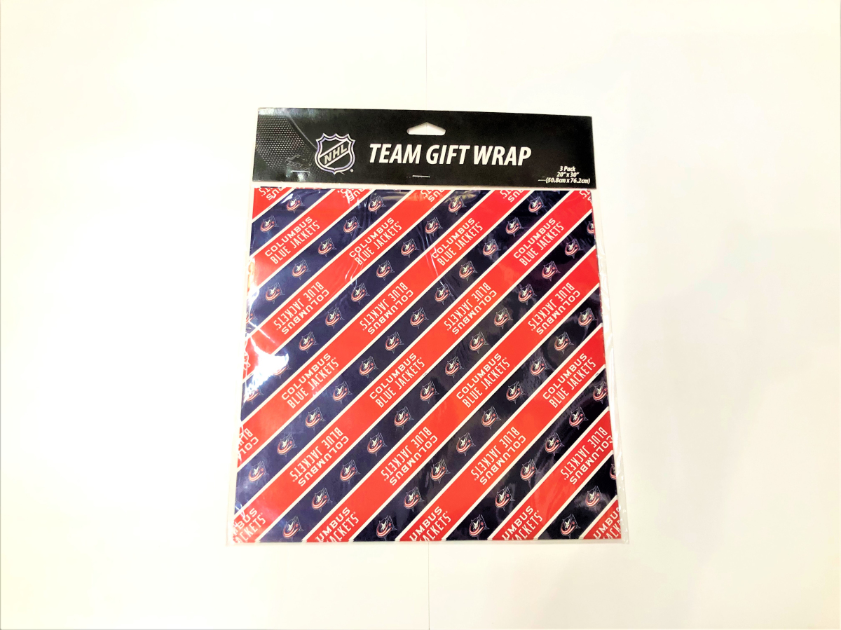Columbus Blue Jackets balící papír Gift Wrap 3 pack