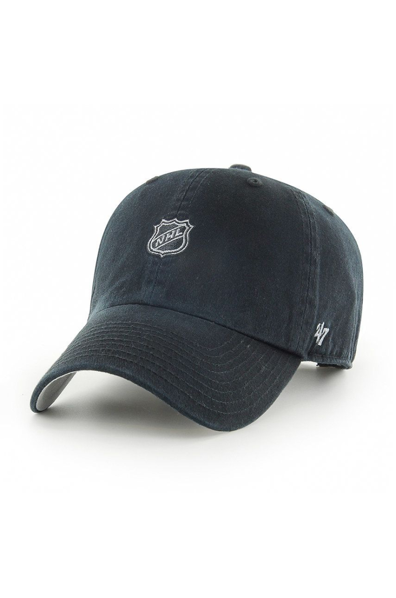 NHL produkty čepice baseballová kšiltovka Current Shield Logo Base Runner Clean Up Black Dad