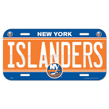 New York Islanders cedule na zeď License Plate Banner