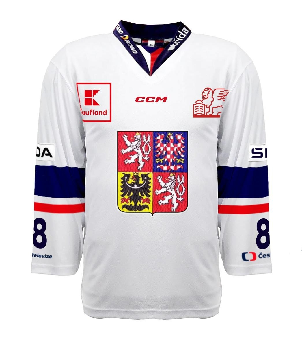 Hokejové reprezentace hokejový dres Czech Republic 2023/24 CCM PRO Authentic white