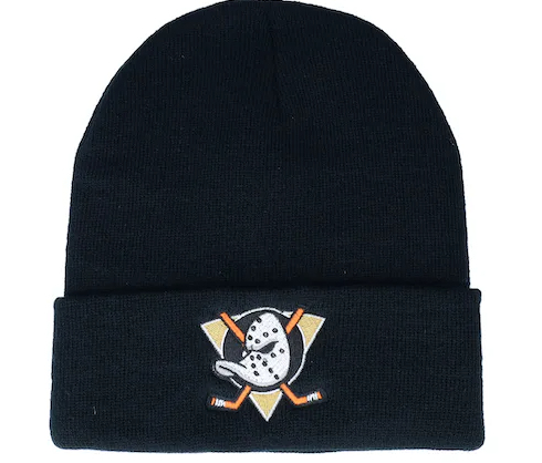 Anaheim Ducks zimní čepice Cuffed Knit Black