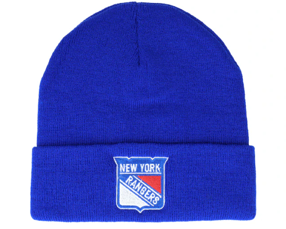 New York Rangers zimní čepice Cuffed Knit Royal