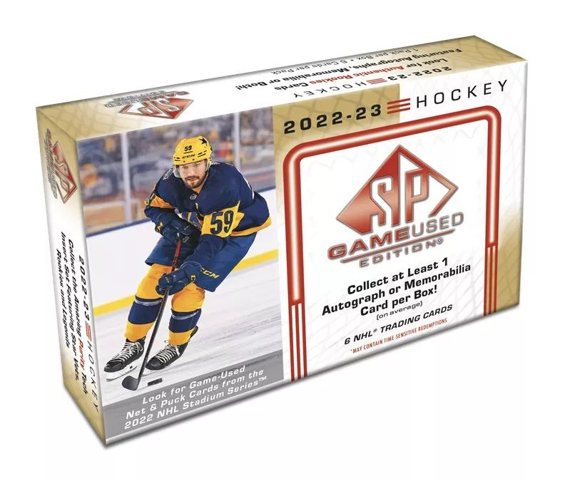NHL boxy hokejové karty NHL 2022-23 Upper Deck SP Game Used Hobby Box