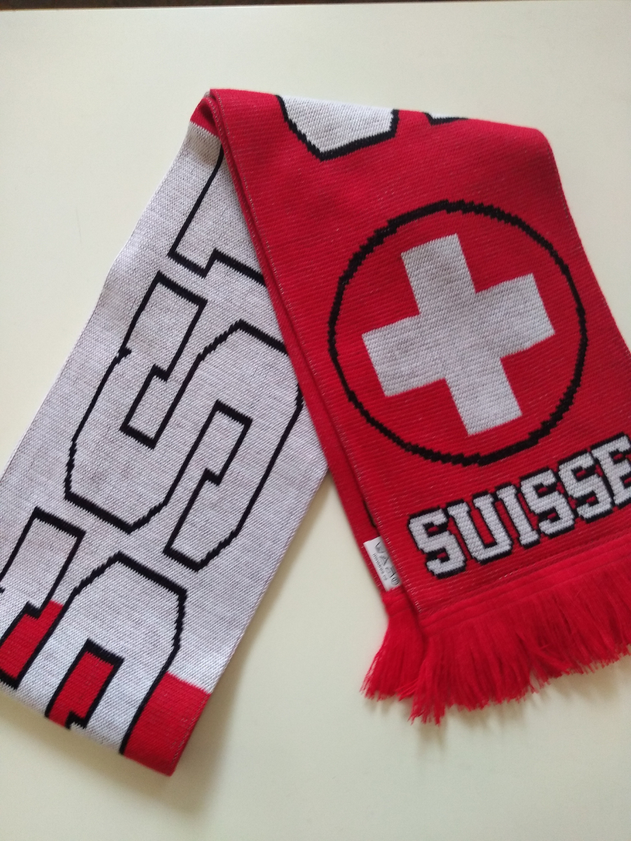 Hokejové reprezentace zimní šála Switzerland knitted