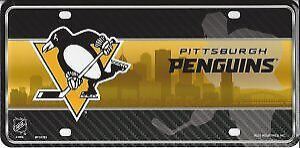 Pittsburgh Penguins cedule na zeď Metal License Plate Auto Tag