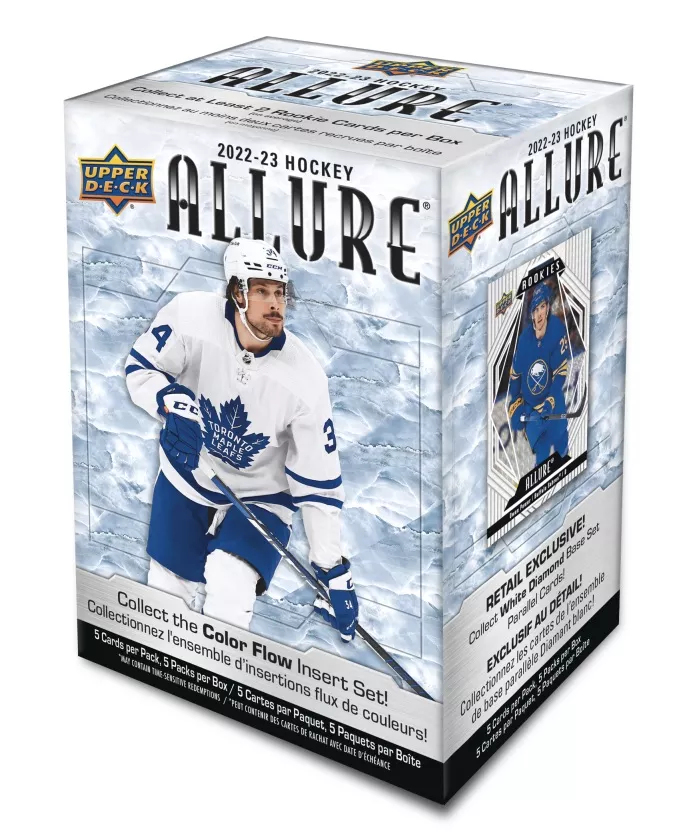 NHL boxy hokejové karty NHL 2022-23 Upper Deck Allure Blaster Box
