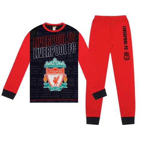 FC Liverpool dětské pyžamo Long Text