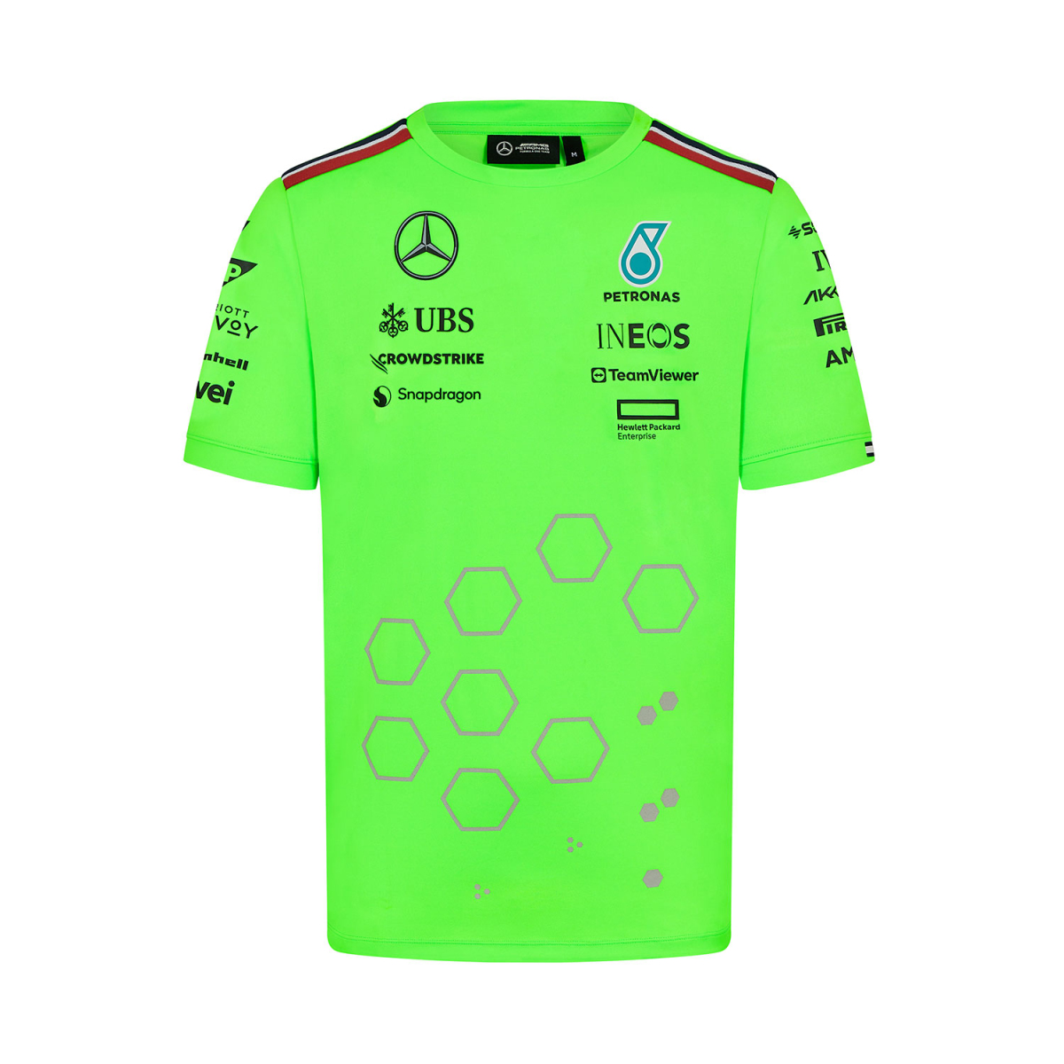 Mercedes AMG Petronas pánské tričko Set Up green F1 Team 2024