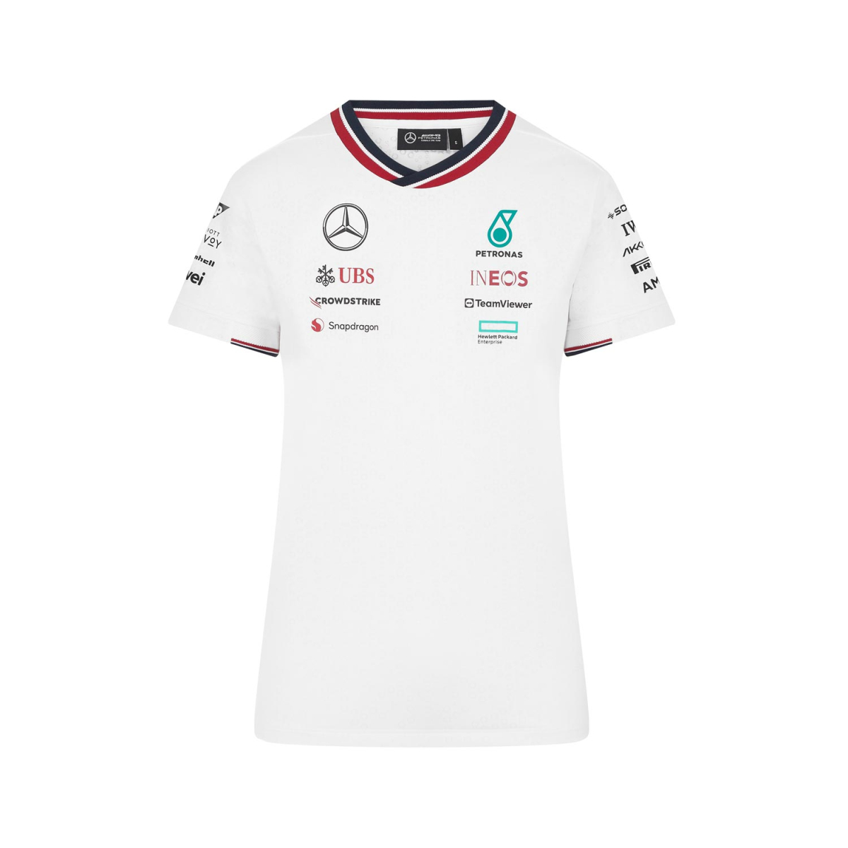Mercedes AMG Petronas dámské tričko Driver white F1 Team 2024