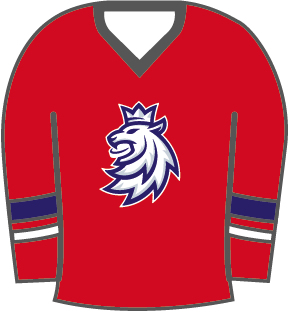 Hokejové reprezentace odznak Czech Republic Red lion jersey