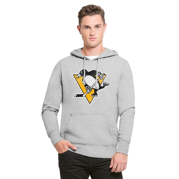 Pittsburgh Penguins pánská mikina s kapucí grey Knockaround Headline
