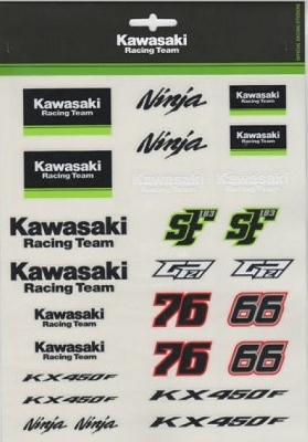 Kawasaki Racing Team Samolepky Velké