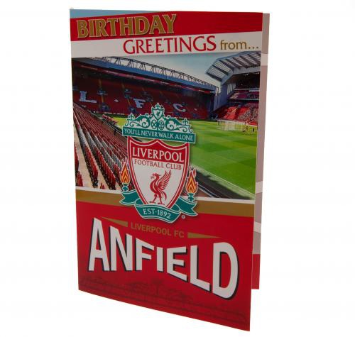 FC Liverpool narozeninové přání Pop-Up Birthday Card
