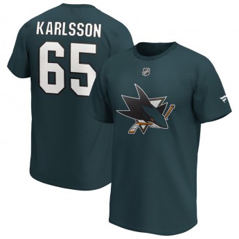 San Jose Sharks pánské tričko Erik Karlsson Iconic Name & Number Graphic
