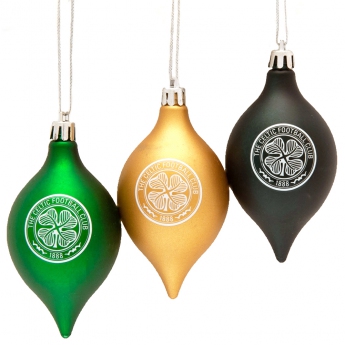 FC Celtic vánoční ozdoby 3pk vintage baubles