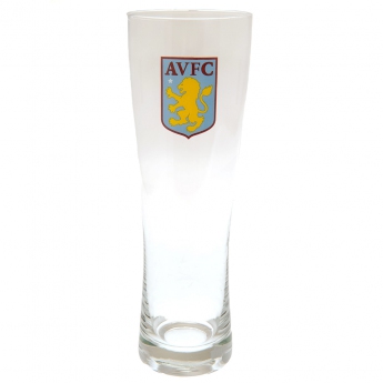Aston Villa pinta tall beer glass