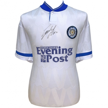 Legendy fotbalový dres Leeds United 1992 Strachan Signed Shirt