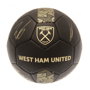West Ham United fotbalový mini míč Signature Gold PH size 1