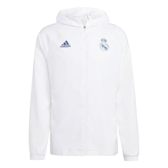 Real Madrid pánská bunda s kapucí Windbreak white