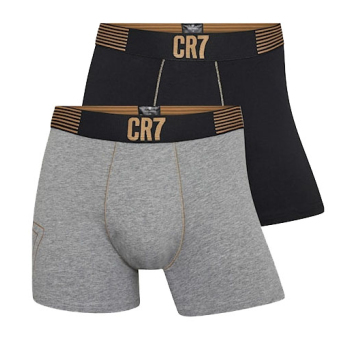 Cristiano Ronaldo pánské boxerky 2pack CR7 black-grey