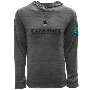San Jose Sharks pánská mikina s kapucí grey Static Hood
