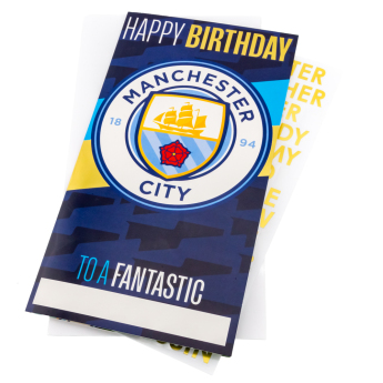 Manchester City blahopřání Personalised Birthday Card