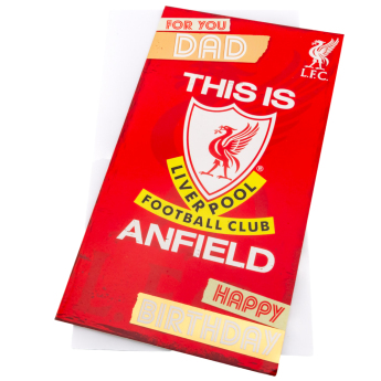 FC Liverpool blahopřání Dad Birthday Card