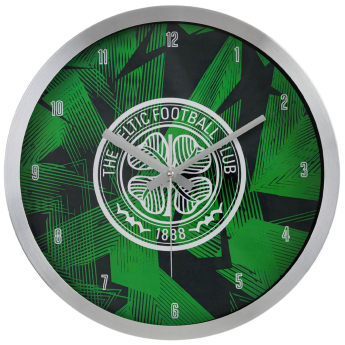 FC Celtic nástěnné hodiny Geo Metal Wall Clock