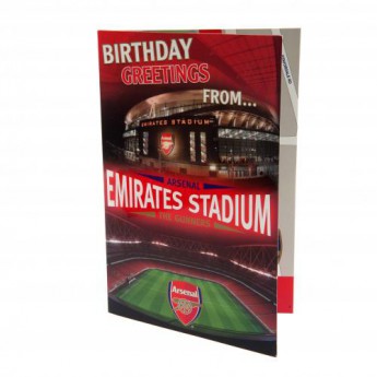 FC Arsenal narozeninové přání Pop-Up Birthday Card
