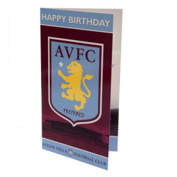 Aston Villa narozeninové přání Birthday Card