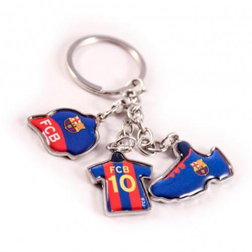 FC Barcelona přívěšek na klíče 3 Charm Keyring
